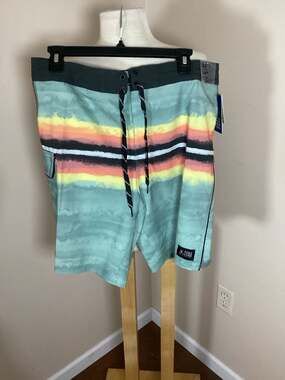 Pure Lure Men's 19" Horizon Stripe Board Shorts